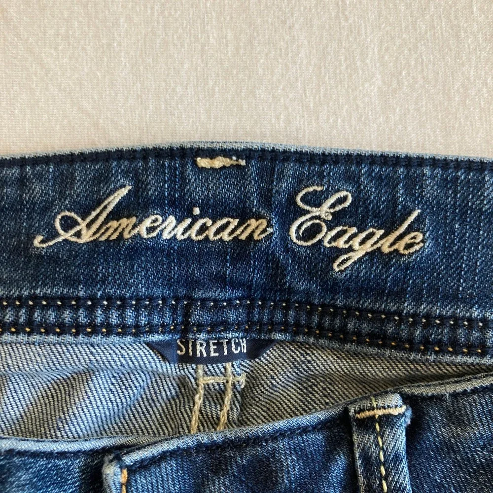 American Eagle Jeans Women 4 (30x30) Original Bootcut Denim Stretch Low Rise